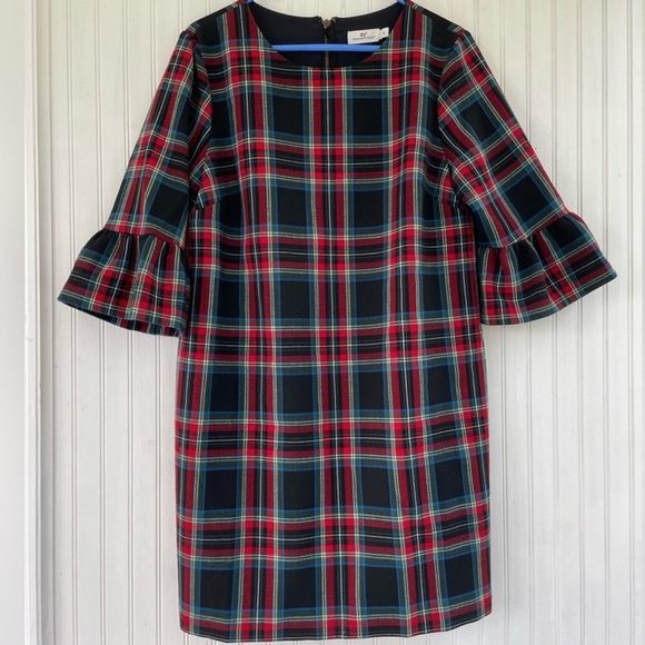 Vineyard Vines Festive Plaid Dress p2. - Picture 6 of 16